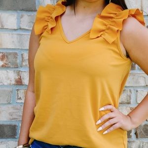 Women’s Boutique Mustard Top